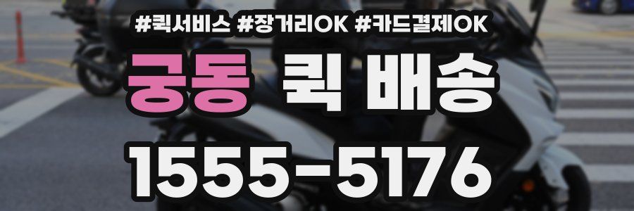 궁동 퀵 배송