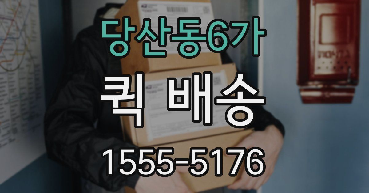 당산동6가 퀵 배송