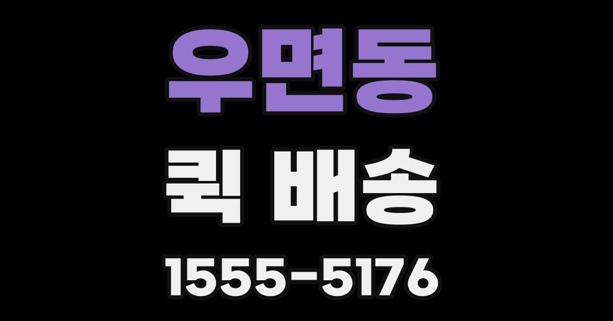 우면동 퀵 배송
