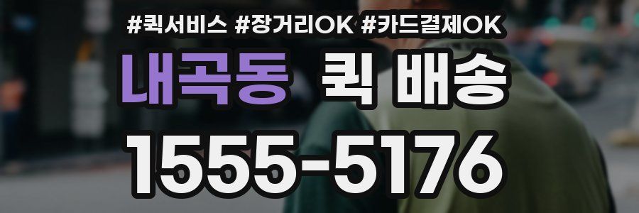내곡동 퀵 배송