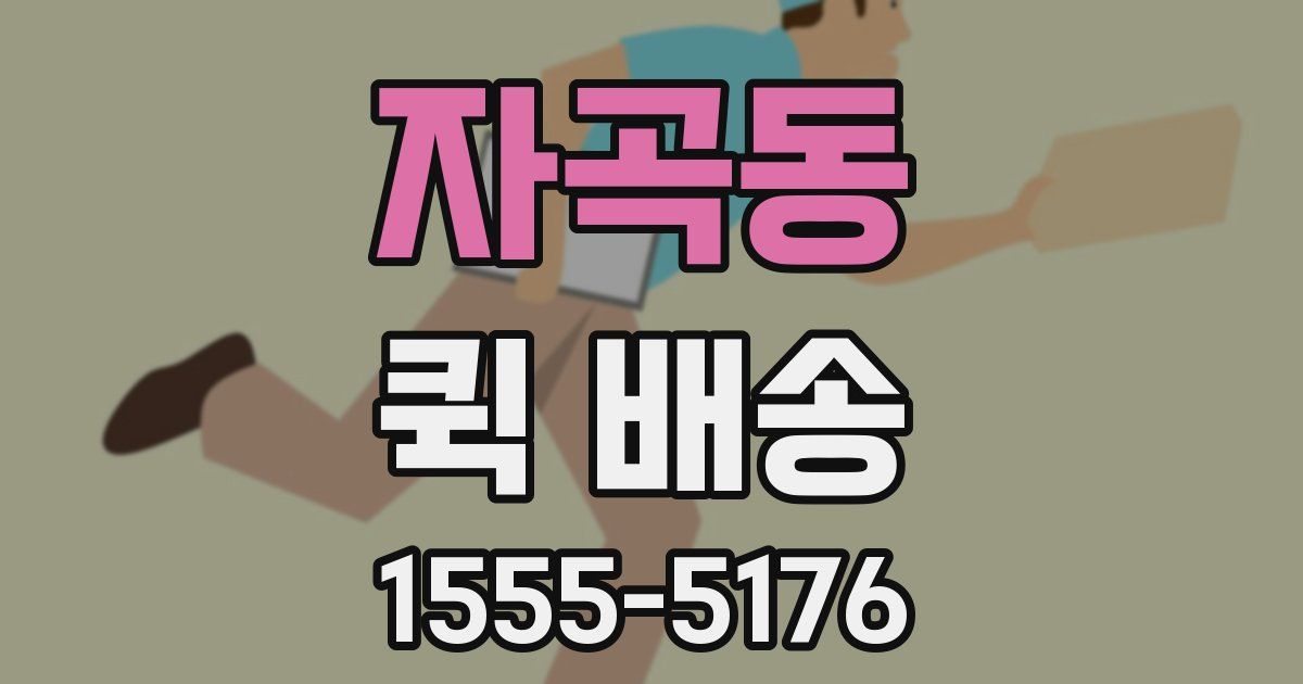 자곡동 퀵 배송