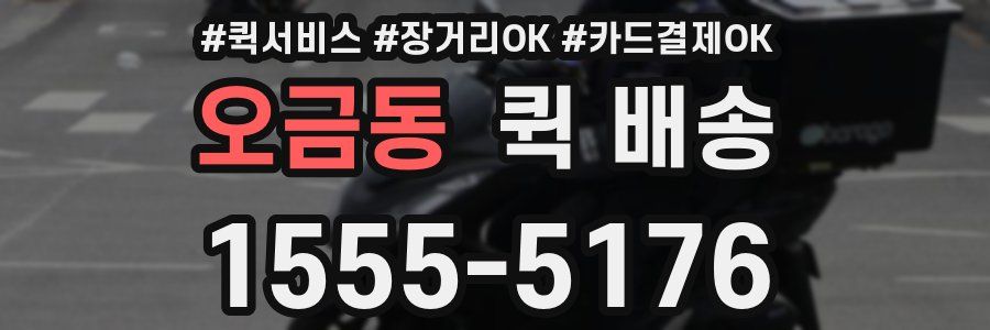 오금동 퀵 배송