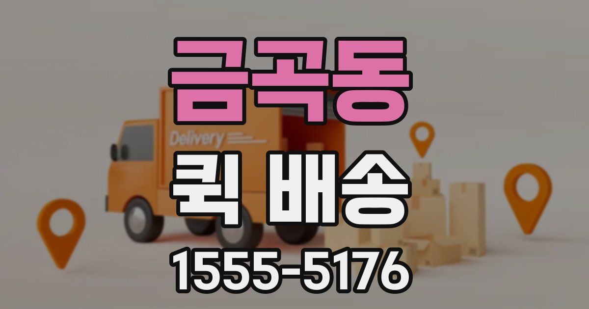 금곡동 퀵 배송
