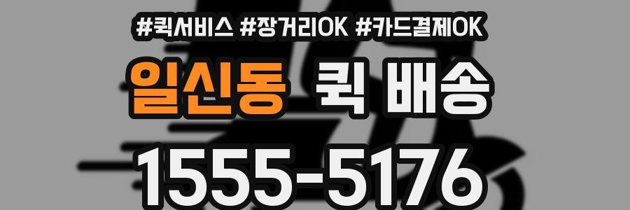 일신동 퀵 배송