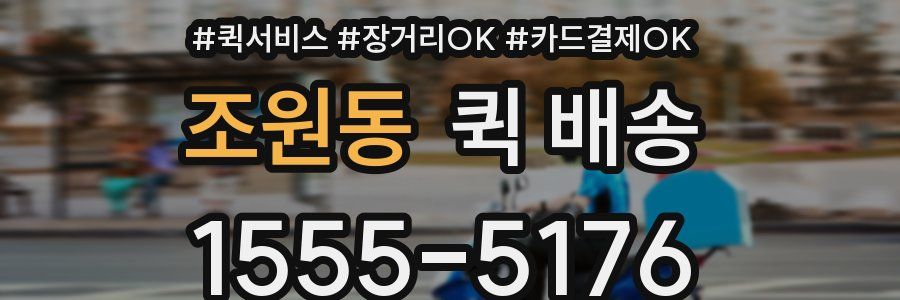 조원동 퀵 배송
