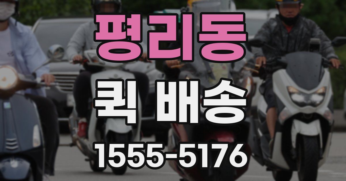 평리동 퀵 배송