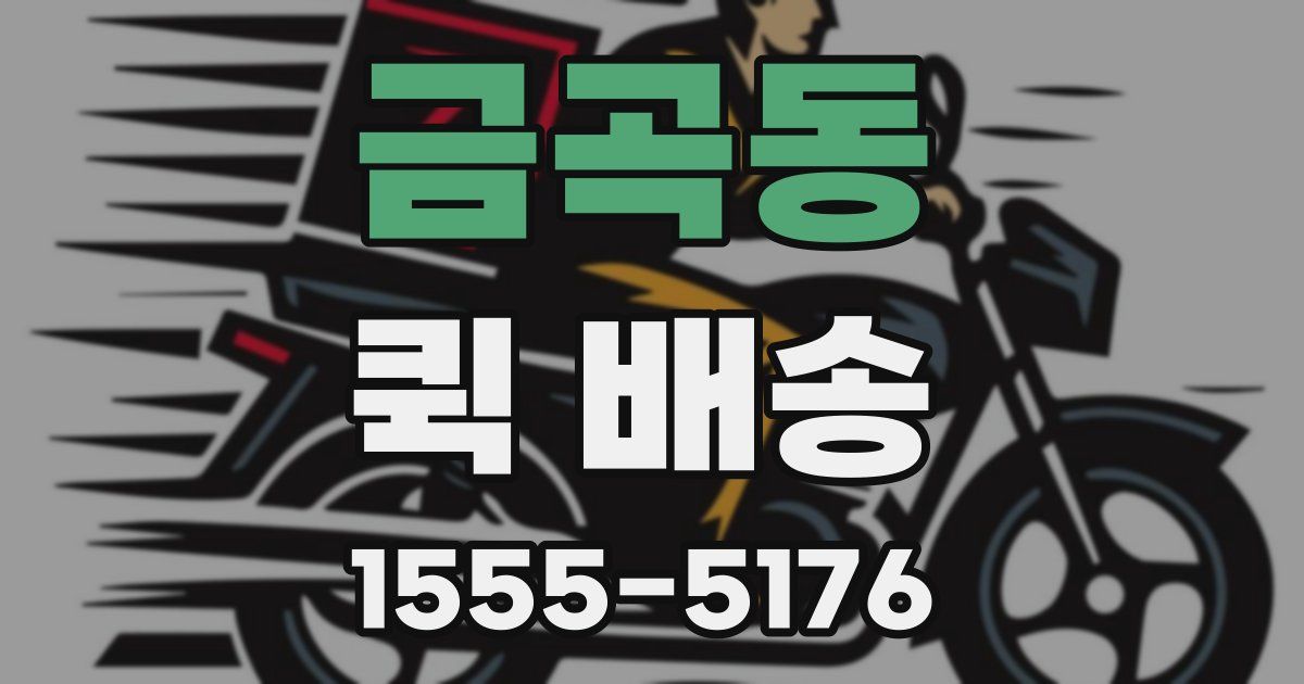 금곡동 퀵 배송