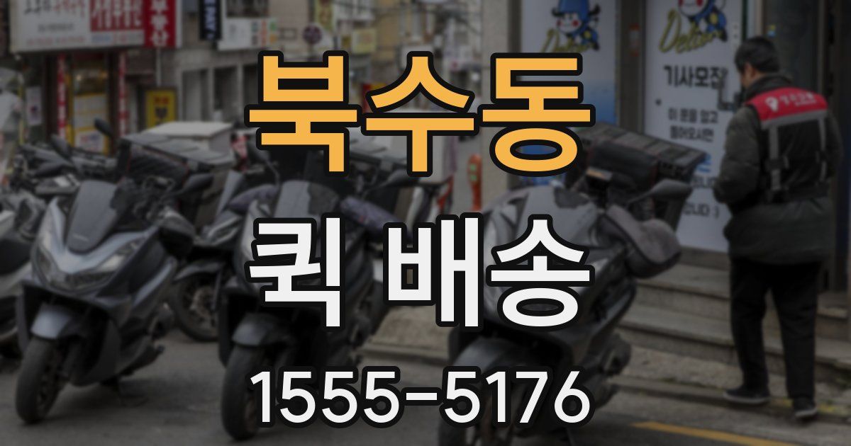 북수동 퀵 배송