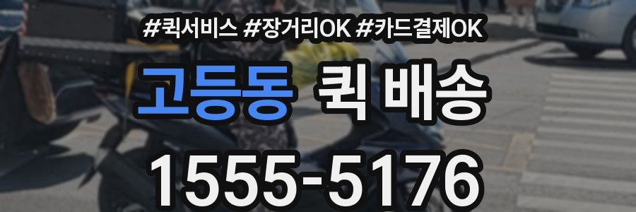 고등동 퀵 배송
