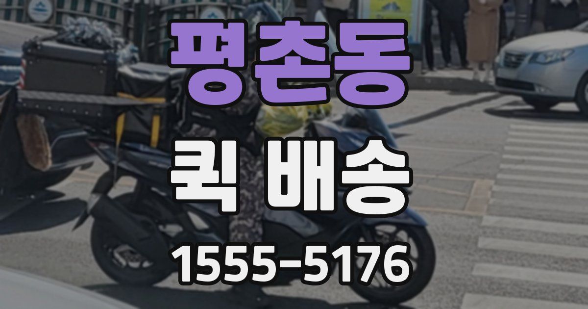 평촌동 퀵 배송