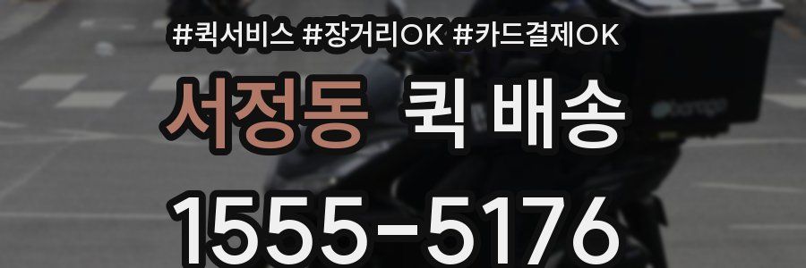 서정동 퀵 배송
