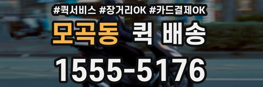 모곡동 퀵 배송