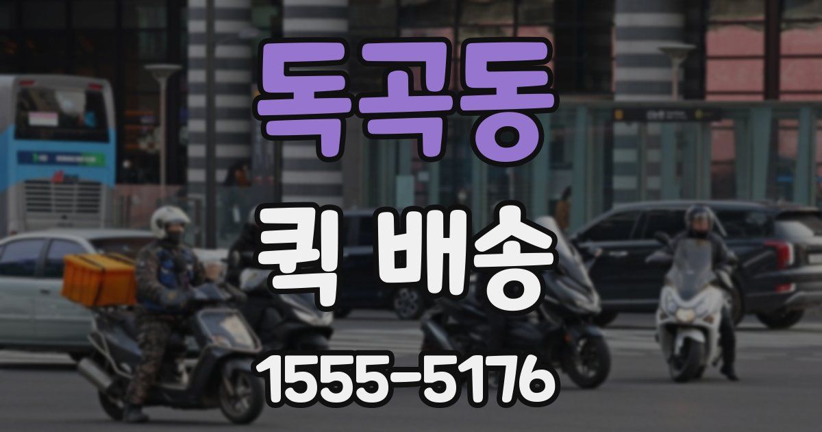 독곡동 퀵 배송
