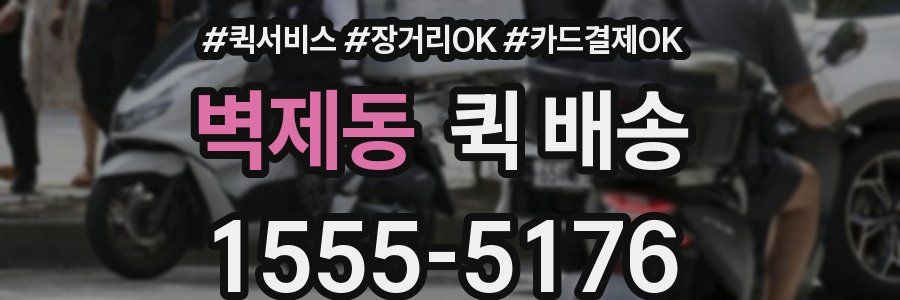 벽제동 퀵 배송