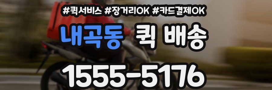 내곡동 퀵 배송