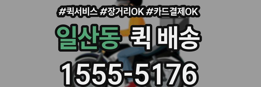 일산동 퀵 배송