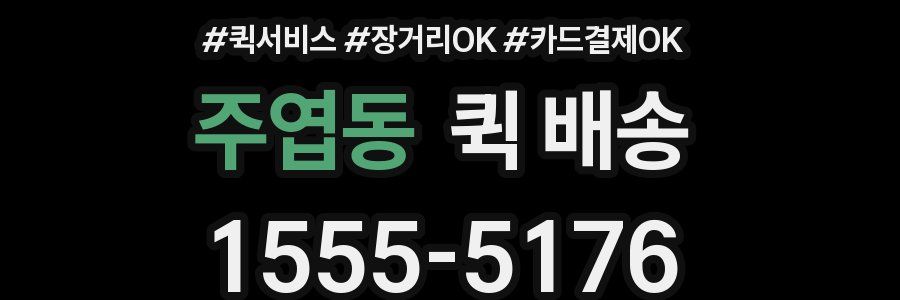 주엽동 퀵 배송
