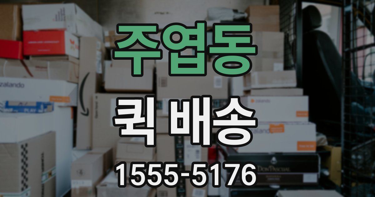 주엽동 퀵 배송