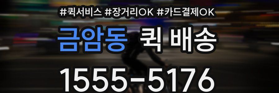 금암동 퀵 배송