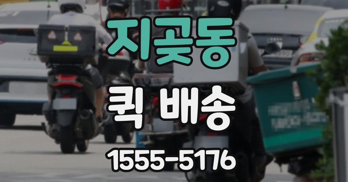 지곶동 퀵 배송