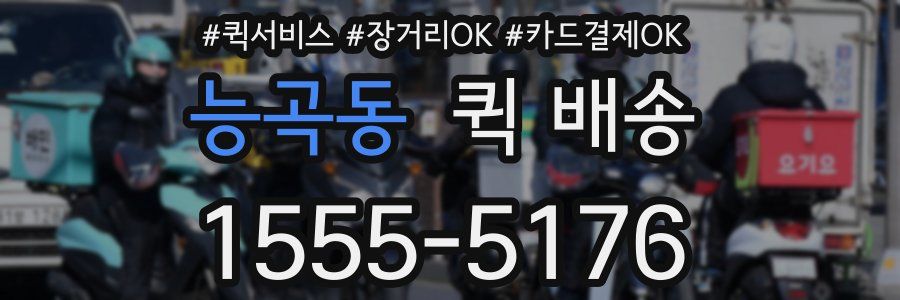 능곡동 퀵 배송