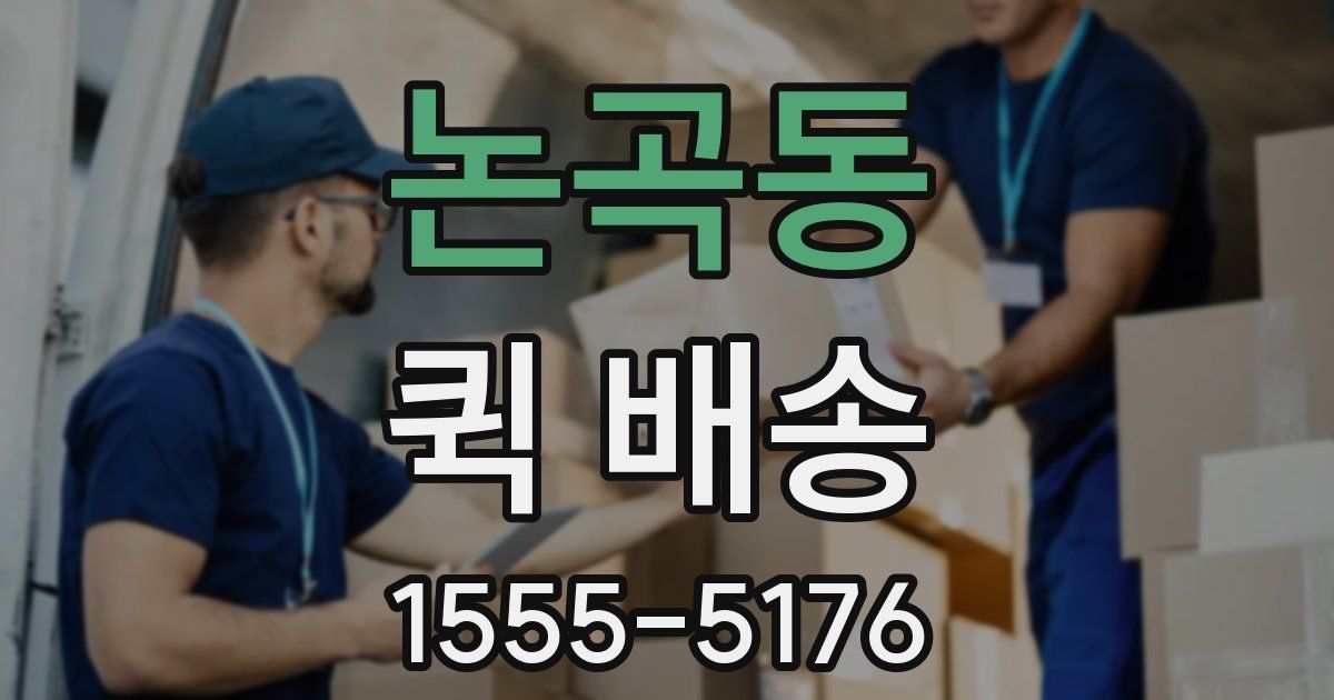 논곡동 퀵 배송