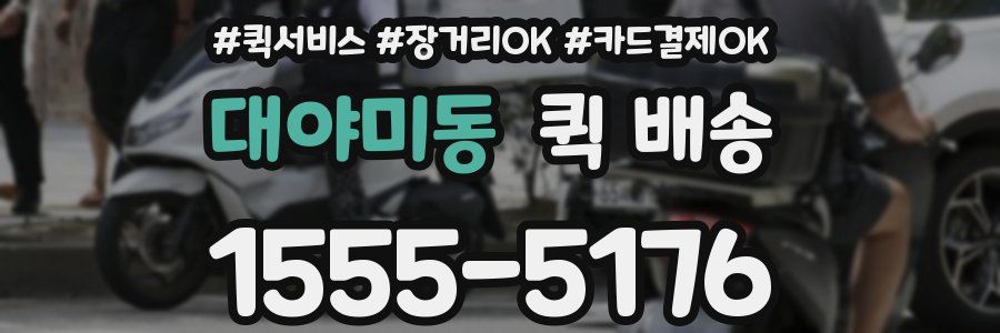 대야미동 퀵 배송