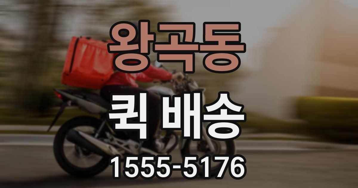 왕곡동 퀵 배송