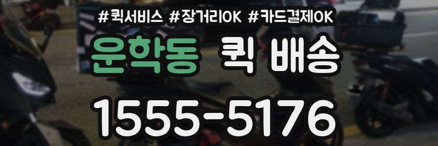 운학동 퀵 배송