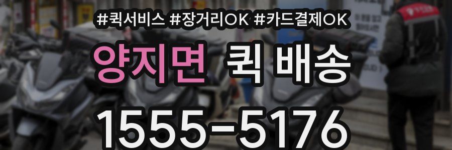양지면 퀵 배송