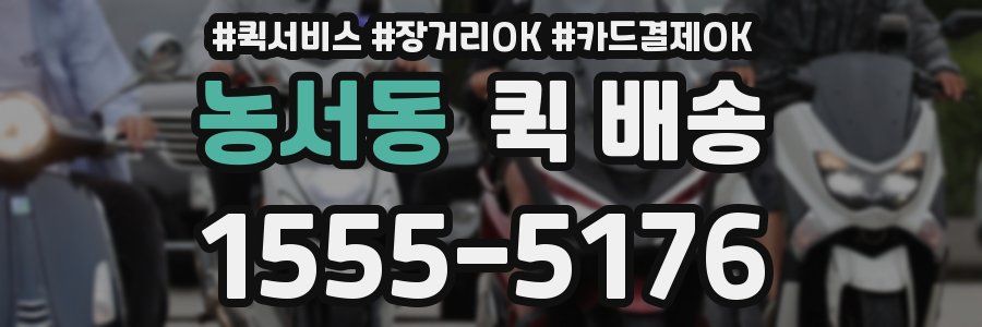 농서동 퀵 배송