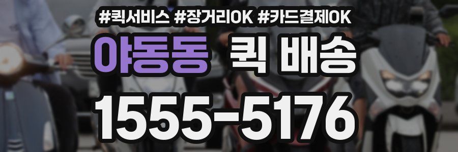 야동동 퀵 배송