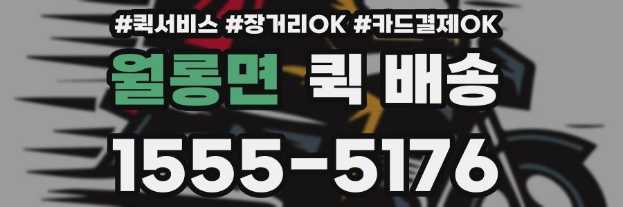 월롱면 퀵 배송