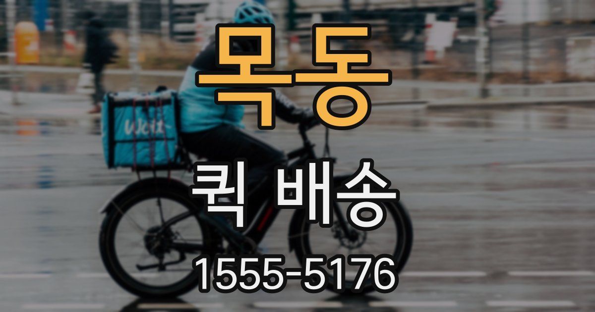 목동 퀵 배송