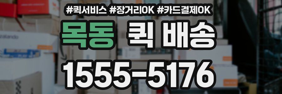목동 퀵 배송