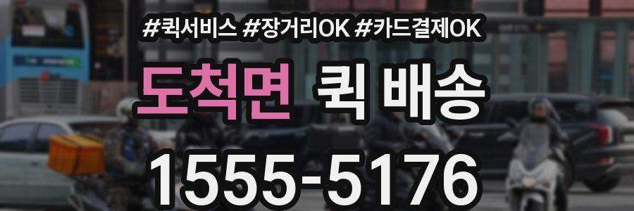 도척면 퀵 배송