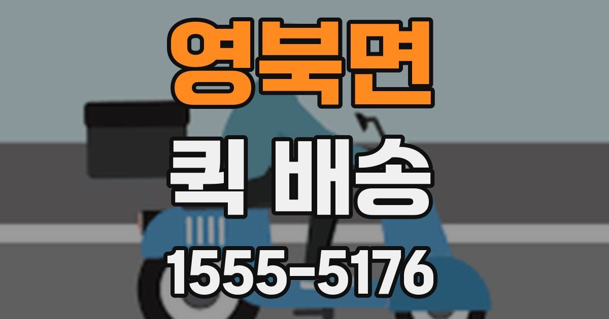 영북면 퀵 배송