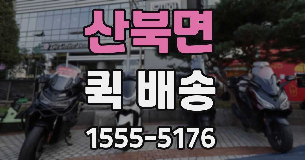 산북면 퀵 배송