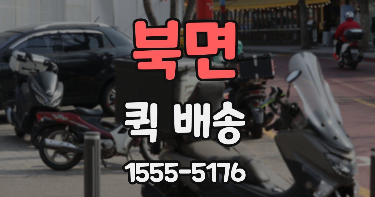 북면 퀵 배송