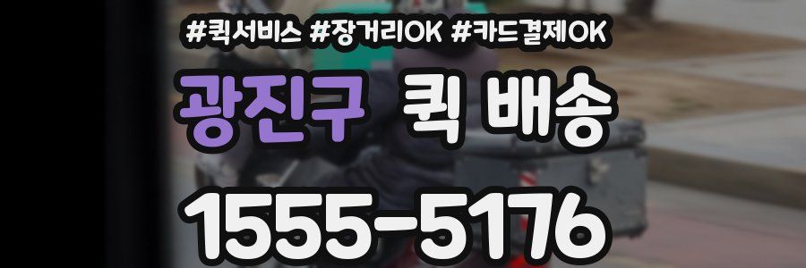 광진구 퀵 배송