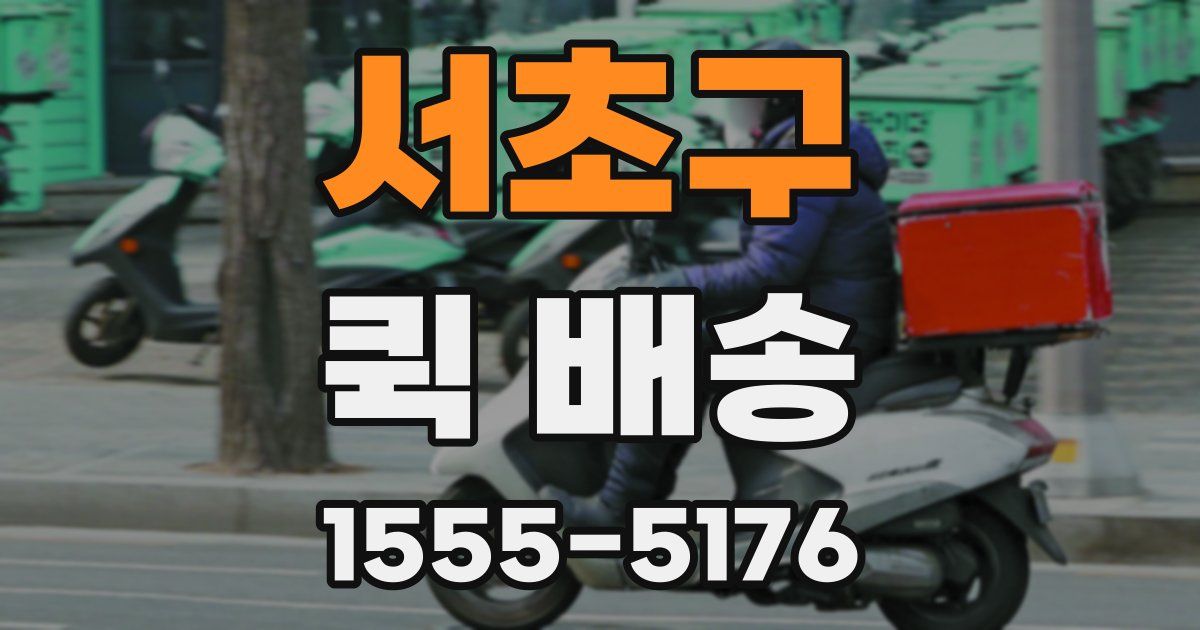 서초구 퀵 배송