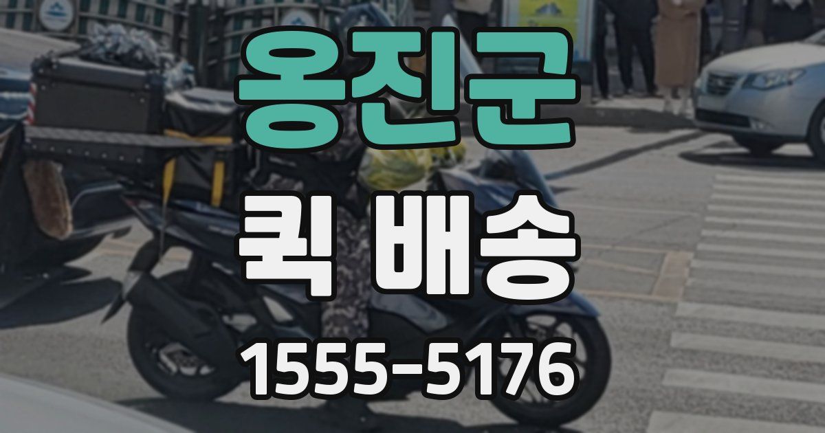 옹진군 퀵 배송