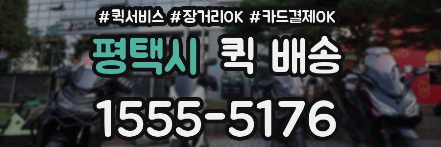 평택시 퀵 배송