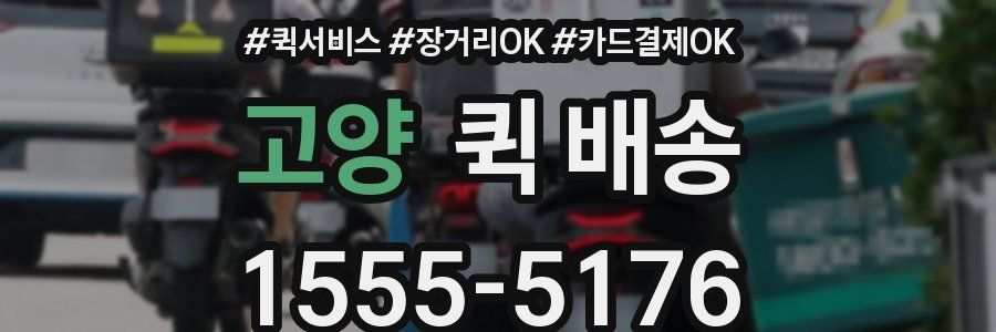 고양 퀵 배송