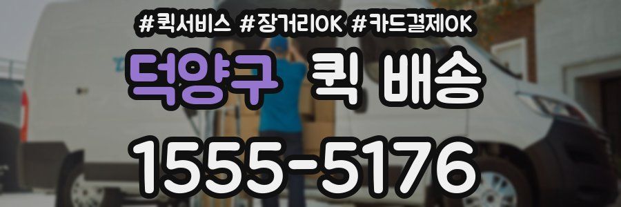 덕양구 퀵 배송