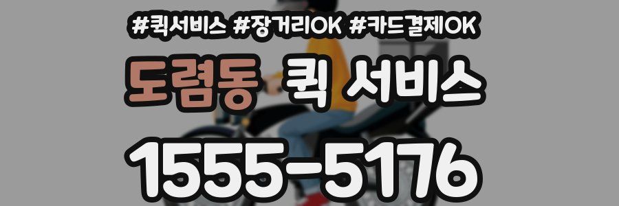 도렴동 퀵 서비스