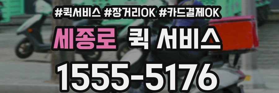 세종로 퀵 서비스