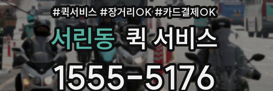 서린동 퀵 서비스