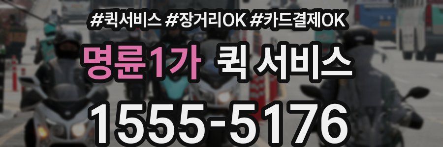 명륜1가 퀵 서비스