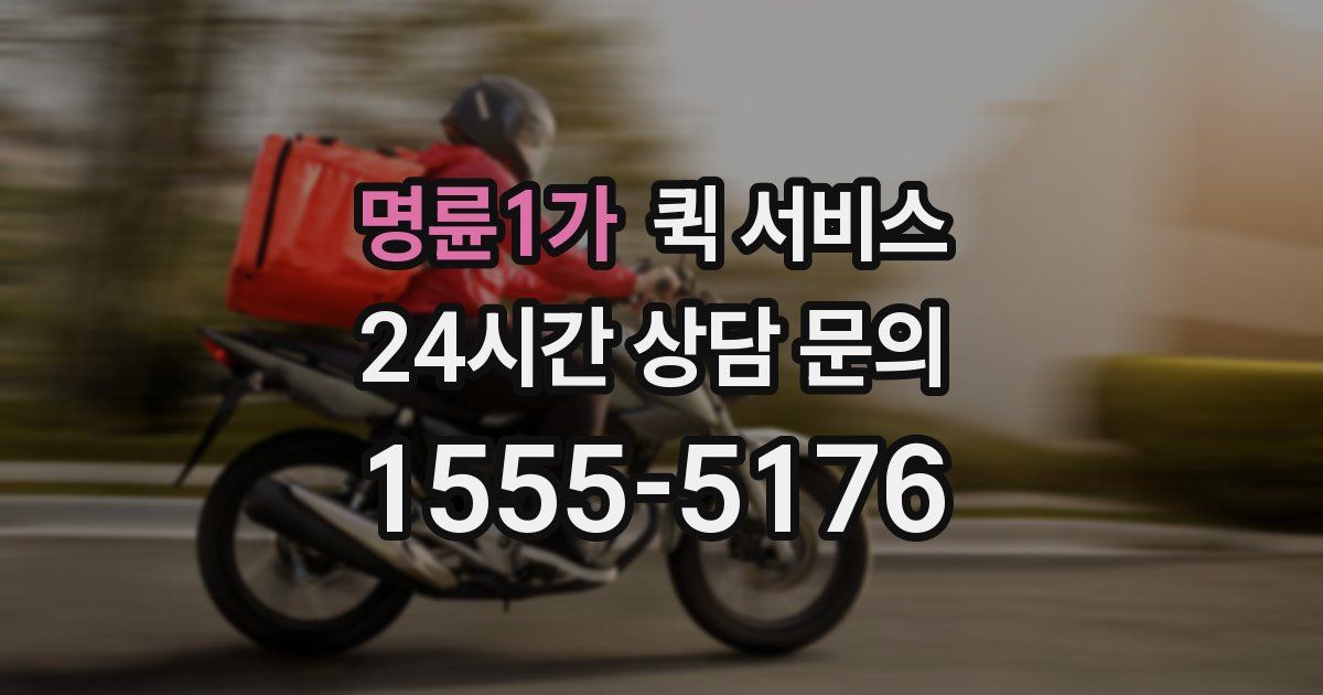 명륜1가 퀵 서비스